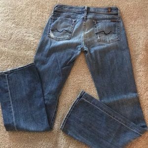 7 For All Mankind Bootcut Jeans in Light Wash